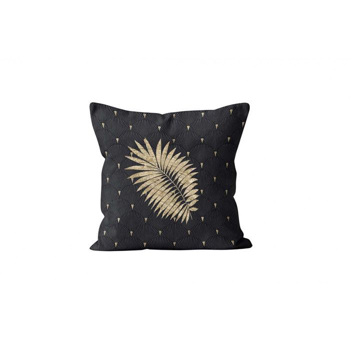 Pure Cotton Printed Cushion 45x45 Cm ELEGANCE, by Soleil d'Ocre