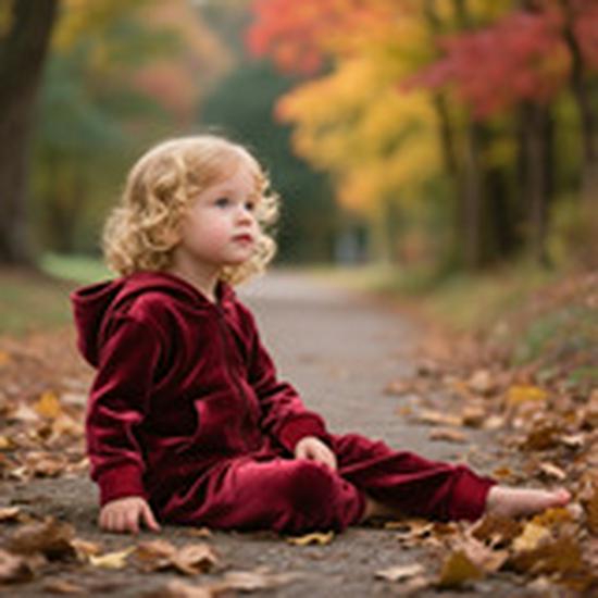 Autumn & Winter Girls' Velvet Hoodie & Casual Pants Set - Two-Piece Sportswear for Daily Wear