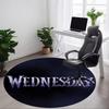 1PC Wednesday Addams Office Round Rug Perfect for Office Non-Slip Backing, Decorative Floor Mat yy250916040