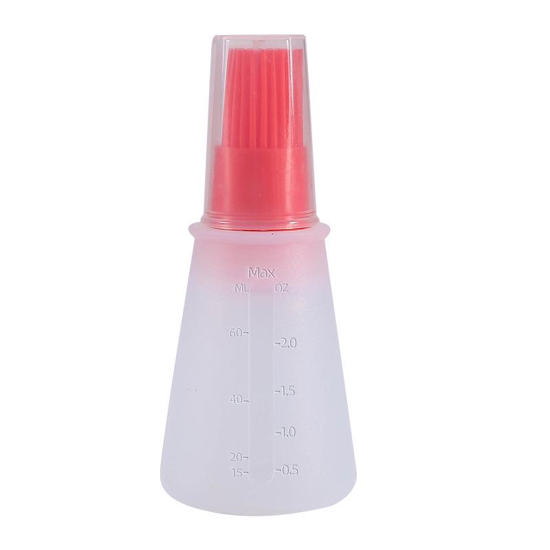 Silicone Kitchen/BBQ Oil & Seasoning Brush with Scale & Lid