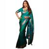 SGF11 Womens Paithani Kanjivaram Soft Silk Saree With Blouse Piece (Sea Green)