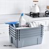 1Pcs 2-Grid Divider Tool Storage Box Portable Plastic Hardware Toolbox With Handle Handheld Basket Storage Box