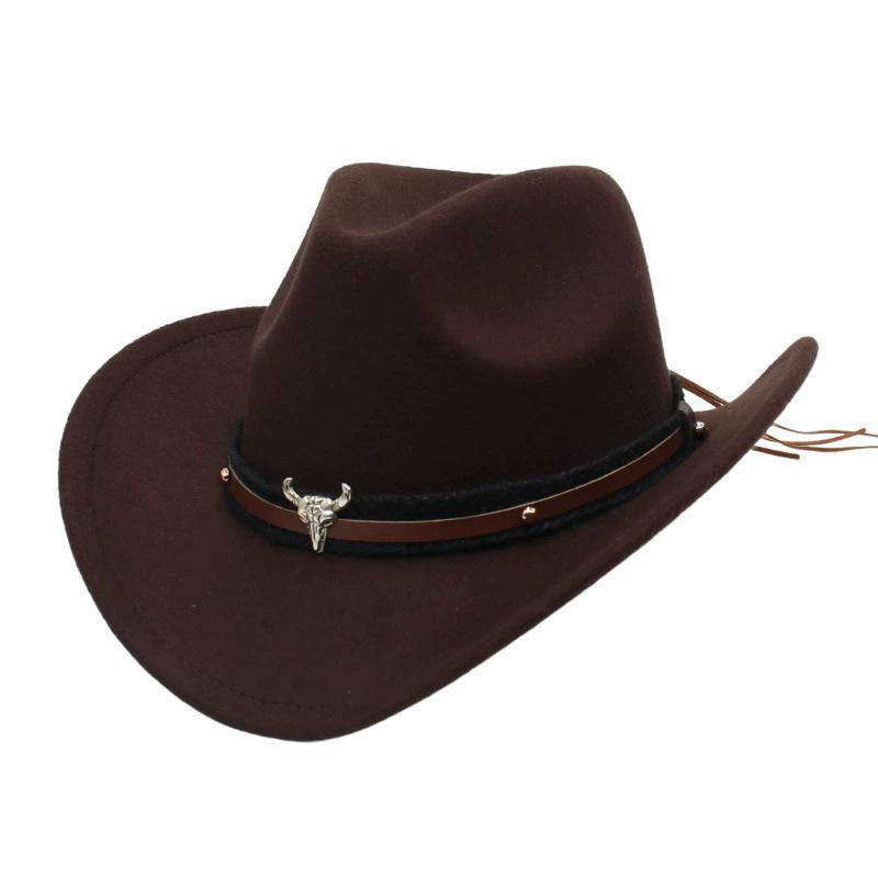 Unisex Trendy Western Cowboy Hat Cowgirl Cap Fedoras Costume Accessory For Halloween Christmas Birthday Masquerade Party Hats