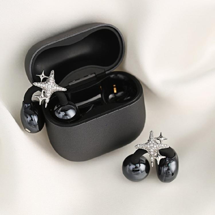 Star Ear Clip with Fine Zirconia for Freeclip 1/2 Earphone Clip On Charm Comfortable Wear and Fashion Decoration