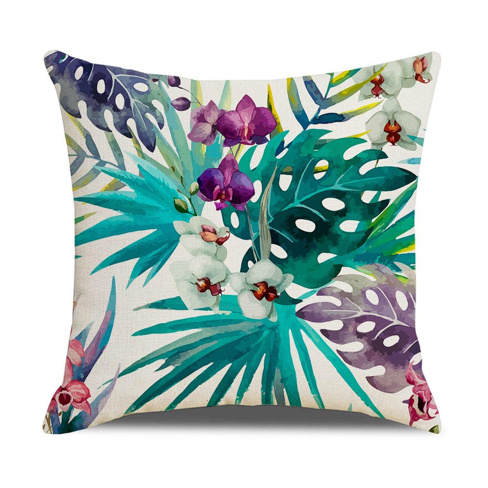 Ins Nordic Tropical Plant Pillow Cover New Home Furnishings Office Lumbar Cushion Pillow Cover