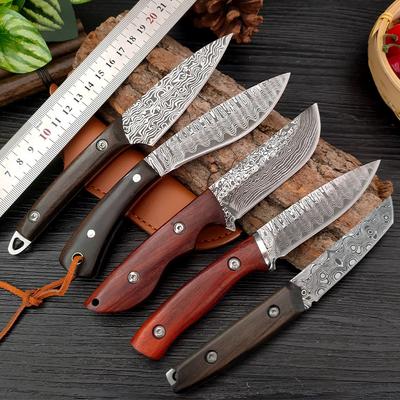 Damaskus Muster Ausbeinmesser Edelstahl geschmiedet Küche Obstmesser Fleischmesser Chopper Messer Cutter