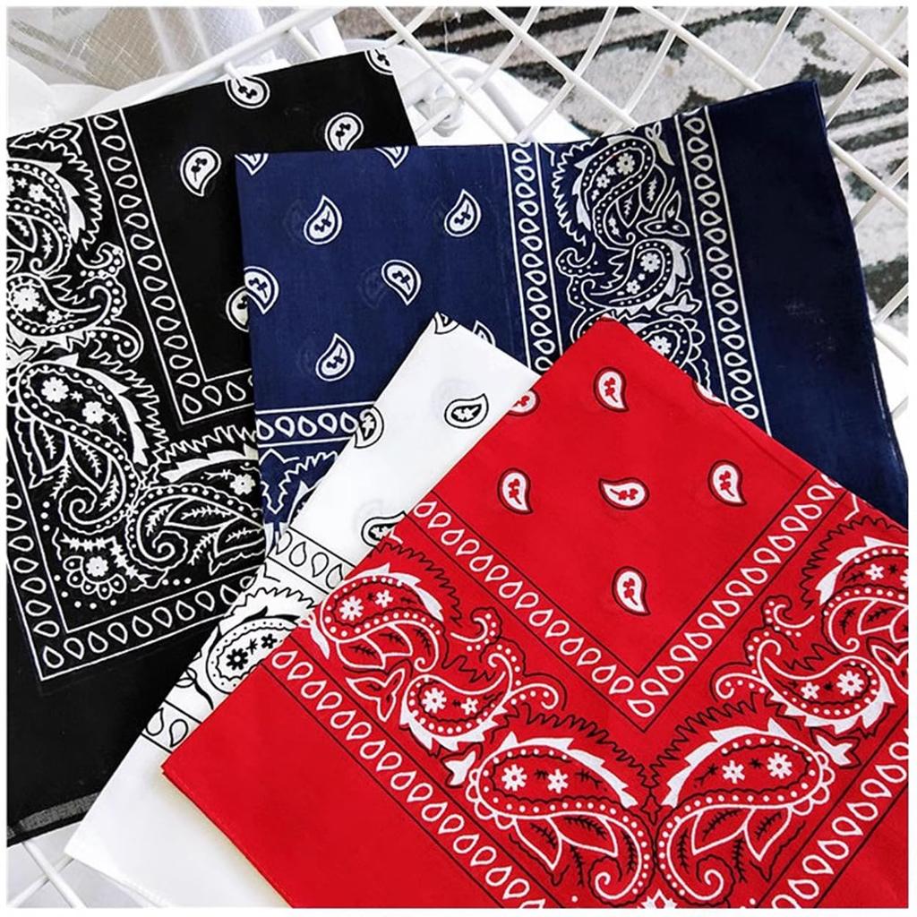 kakatrend Bandana Blue Paisley 100% Cotton Bandanna Adults Unisex Doo Rag Large 55cm x 55cm