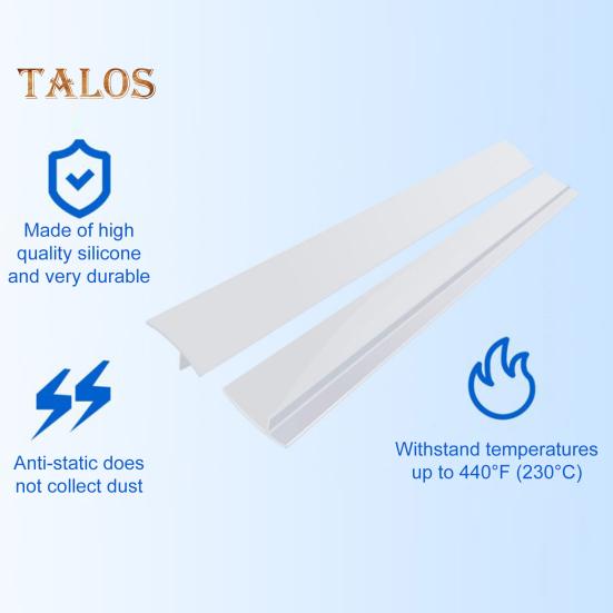 Acoperire pentru contor aragazului Bandă din cauciuc siliconic Covoraș rezistent la căldură Ulei Praf Sigiliu apă Umplutură de bucătărie pentru acasă Restaurant Hotel