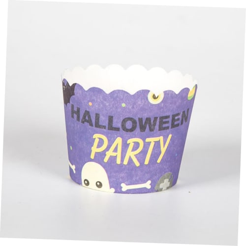Garneck 150pcs Standing Cake Pans, Cupcake Stands, Baking Cupcake Cups, Gold Paper Cups, Halloween Cupcake Wrappers, Pumpkin Baking Cups, Ghost Decora