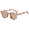 New sunglasses uv anti-ultraviolet women's and men's retro flat glasses round frame European and American sunglasses