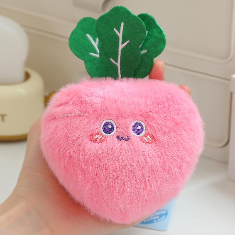 Cute Fruit Keychain Girls Bag Pendant School Bag Back Plush Toy Doll Wedding Throwing Doll
