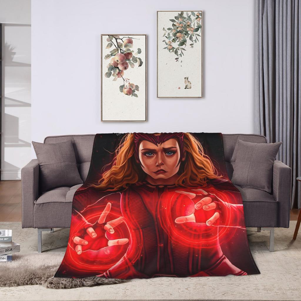 Scarlet Witch Blanket Quality Warm Soft Throw Blanket Autumn Travel Office Couch Bed Aesthetic Bedspread