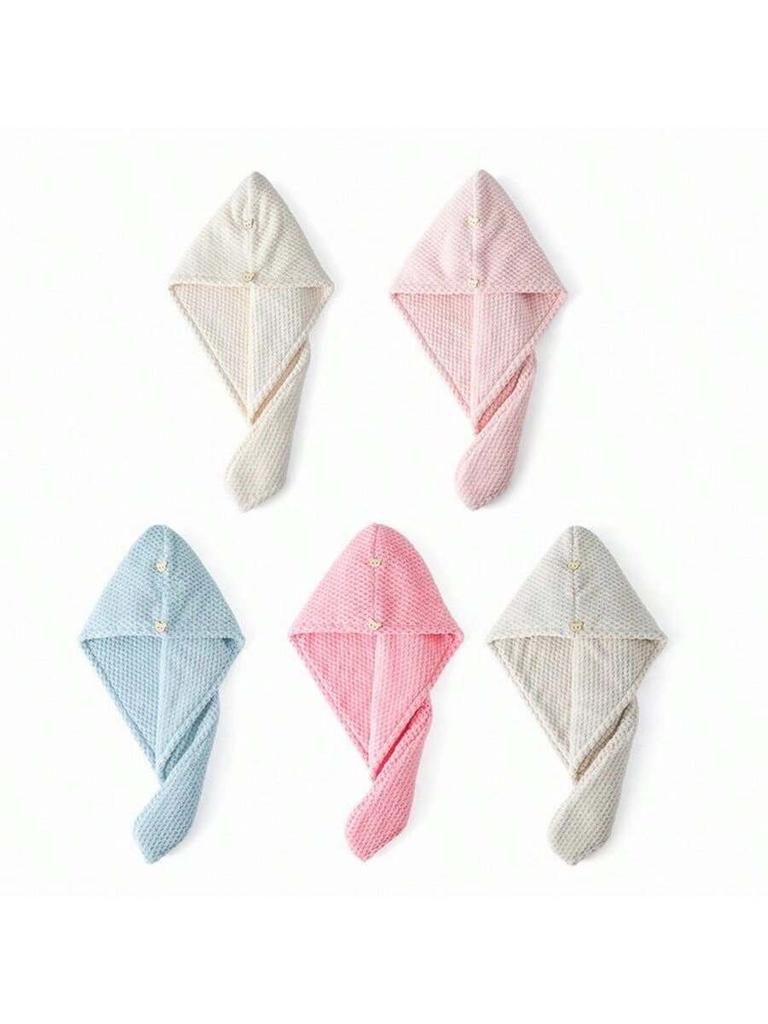 Hair Drying Cap Women's Water Absorbent Pineapple Coral Fleece Hair Drying Towel Long Hair Thickened Shower Cap Wrap Turban