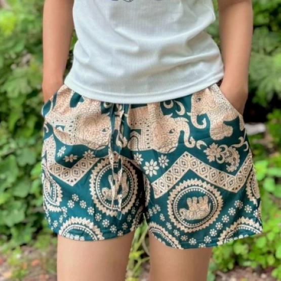 Muay Thai Boxing Elephant Pants Kickboxing Shorts Training Print Elastic Waistband Quick Dry Martial Art Unisex Men Women Fitness Workout Streetwear