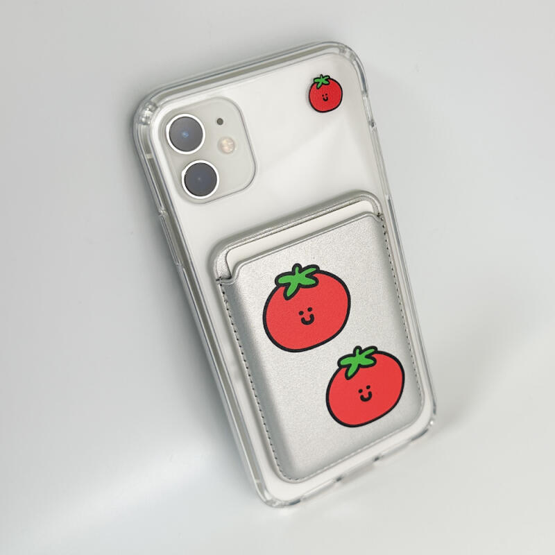 Tomato MagSafe Leather Card Holder Birthday Gift
