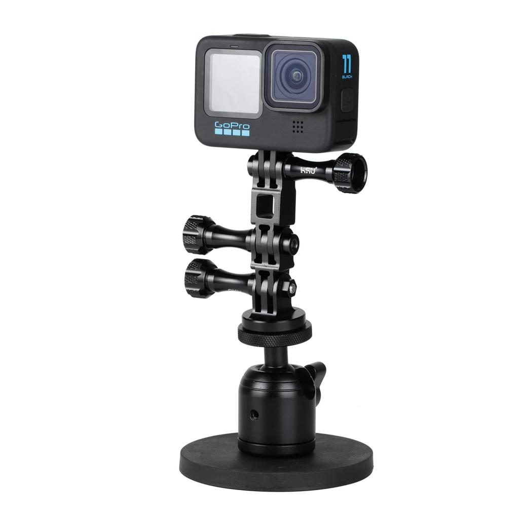 HSU Action Camera Extension Arm GoPro Extension Adapter Aluminum GoPro Mount with Wrench and Screws for GoPro Action Camera Accessories