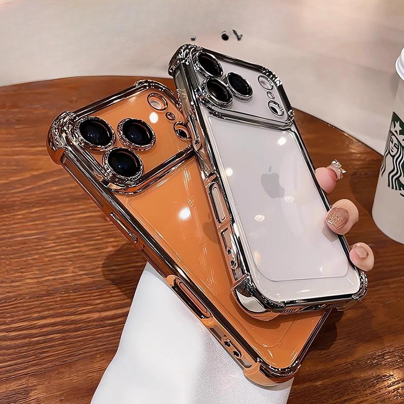 Vier Ecken Space Shell Geeignet für IPhone 17 Acryl Handyhülle Apple 16 ProMax Airbag Fallschutzhülle