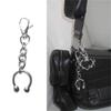 Y2K Horseshoe Clip Pendant Keychain Punk Style Backpack Pendant  Jewelry Accessories