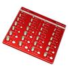 Nut and Bolt Thread Checker 28 Holes Wall Mount Inch and Metric Thread Checker Bolt Nut Identifier