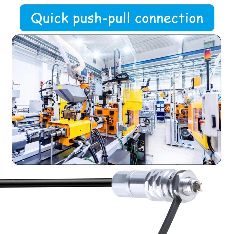 Metal SF6 Plug And Socket Pair  Industrial Connectors Quick Push Pull Precise For Digital Cables