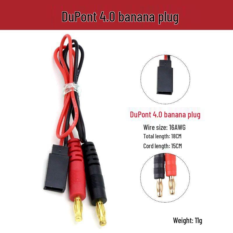 XT60 Banana Plug to EC5 T Plug JST Connector Cable for RC Drones and Tamiya Models