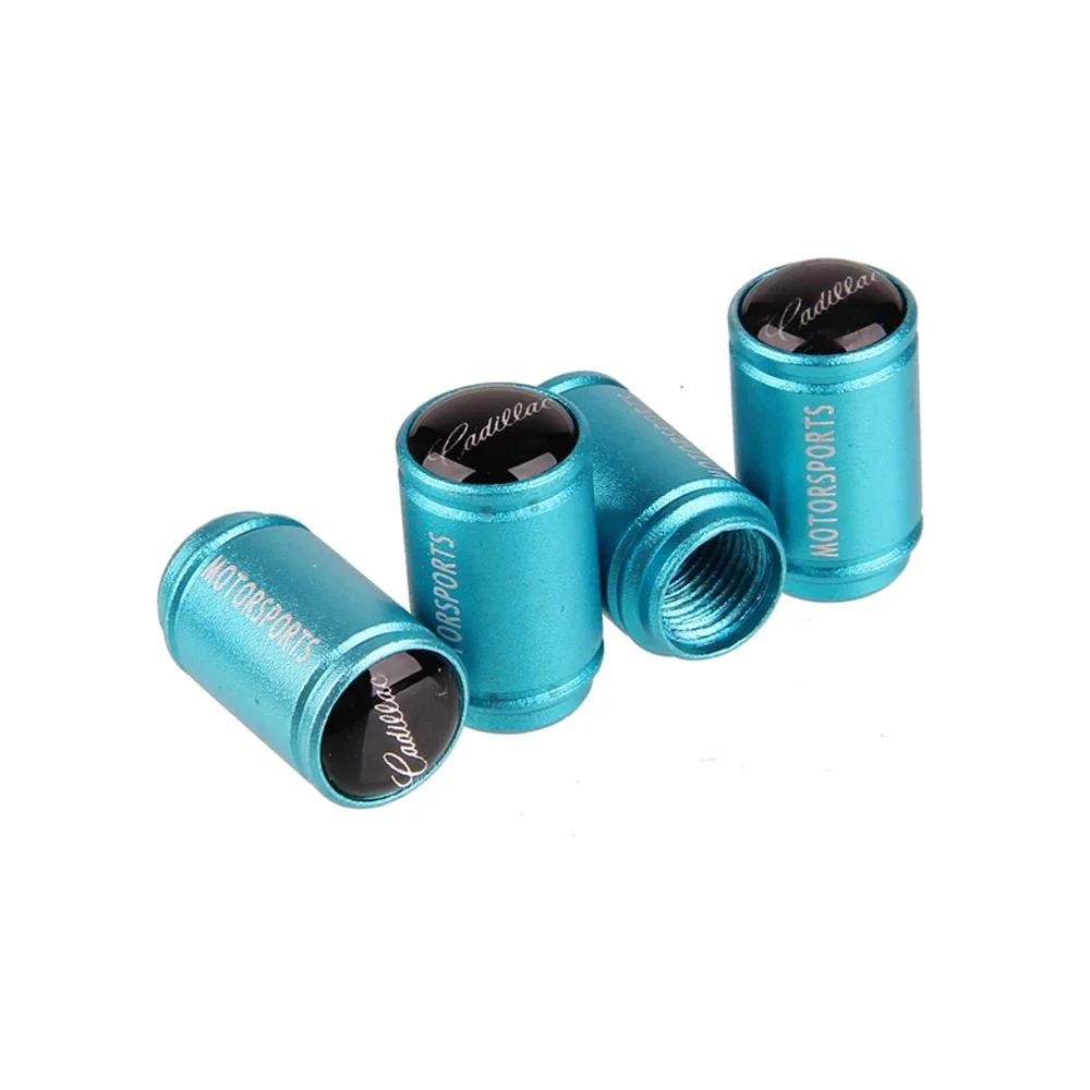 For Cadillac Logo CT5 CT6 XT5 XT6 Escalade CTS DTS SLS XLR ATS SRX Car Tire Valve Stem Caps Wheel Dustproof Air Cover Decoration