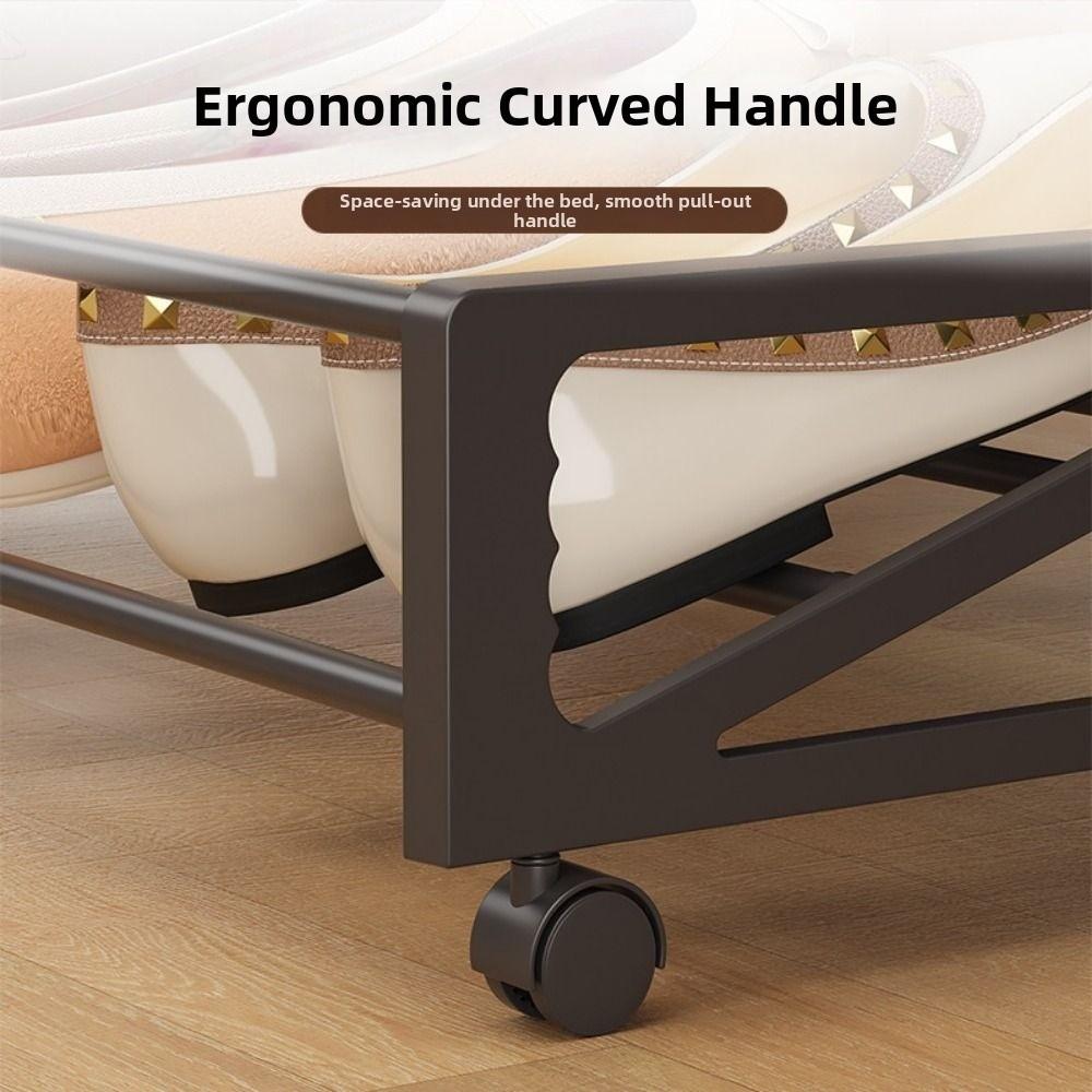 With Wheels Under-Bed Shoe Rack Simple Shoe Organizer Hidden Movable Shoe Storage Narrow Spaces