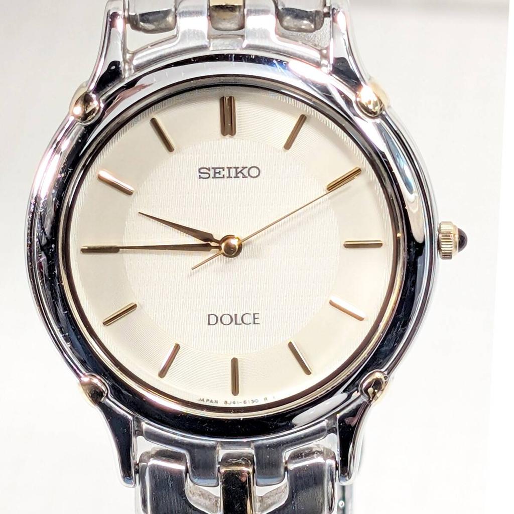 SEIKO Dolce Battery Working Men's Watch, Replaced, Condition, Z-13