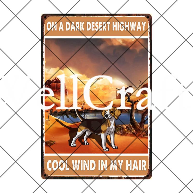 [ Wellcraft ]  Beagle Dog Are My Friend Beer Coffee Bath Shop Art Metal Tin Sign Wall  Poster Iron Painting Pub D-12 20*30 CM