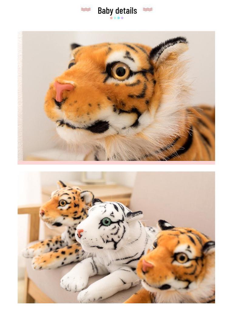 Set cutie de șervețele pluș animal desen animat creativ - Design câine cu pete și tigru