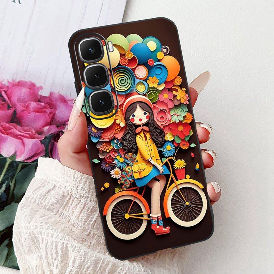 Fashion Painting Case For Infinix Hot 60 Pro+ 60Pro Soft Silicone TPU Phone Cases For Infinix Hot60 Pro Plus 4G Covers Bumpers