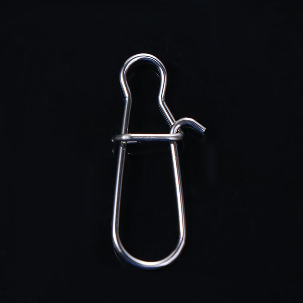 Stainless Steel Swivel Lure Connector Lock Snap Connector Swivel Connector Fishing Snaps Clips