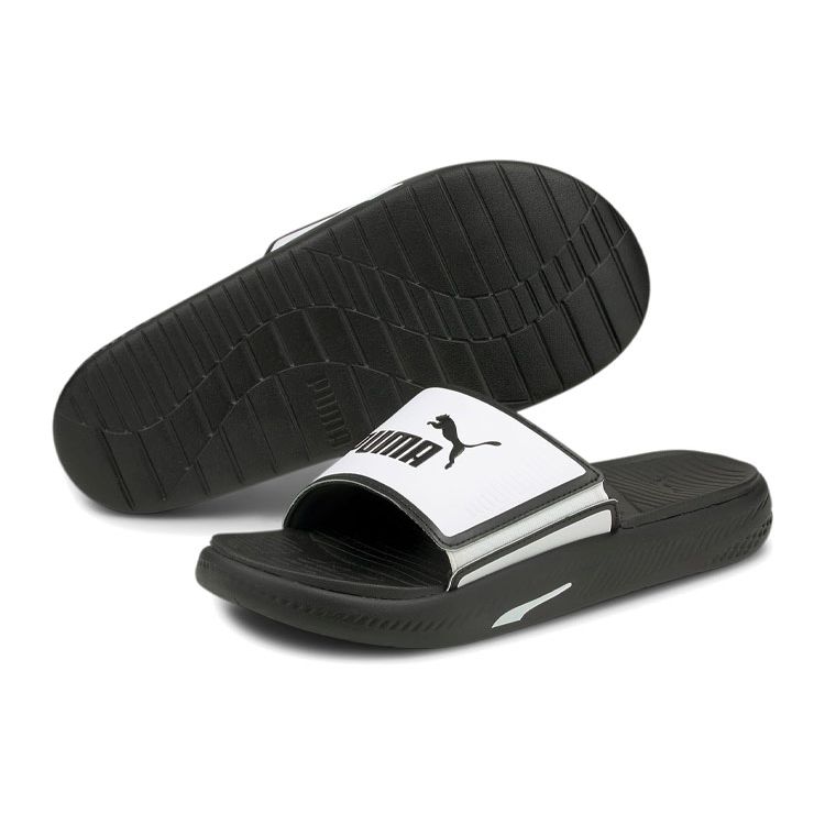 Puma Softride Slide White Black Men Sneakers 382111-05