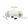 RV Shower Faucet Camping Fashion Double Handle Easy Installation Valve Diverter