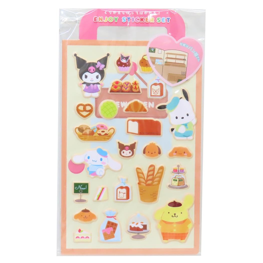 Tees Factory Sanrio Characters Enjoy Sticker Set Town Bakery 261765