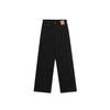 Jeans Noirs Droits Taille Haute pour Femmes en Forme Poire - Coupe Ample, Grandes Tailles, Automne/Hiver