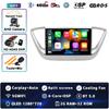 9" Android 14 Carplay Car Radio For Hyundai Solaris 2 Verna 2016-2020 Multimedia Video Player Navigation GPS Stereo 2Din WIFI+4G
