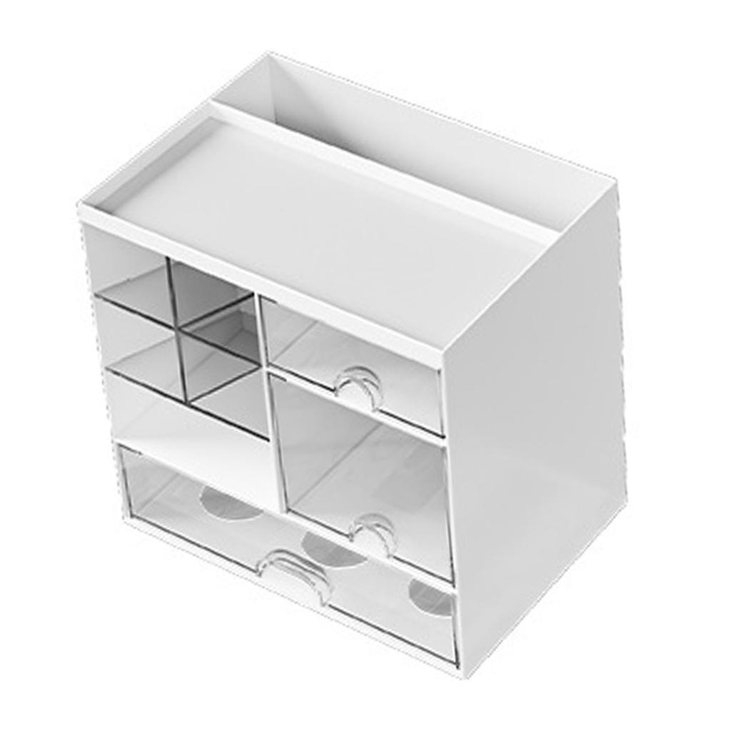 Organizzatore per Skincare Multifunzionale Custodia Espositore in Plastica per Skincare con Cassetti Scomparti Multipli per Tavolino da Toeletta