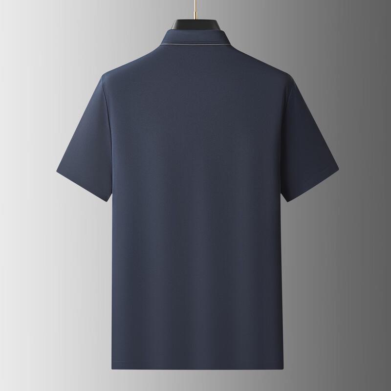 Dibinze Men's Plus Size Business Casual Short Sleeve Polo Shirt
