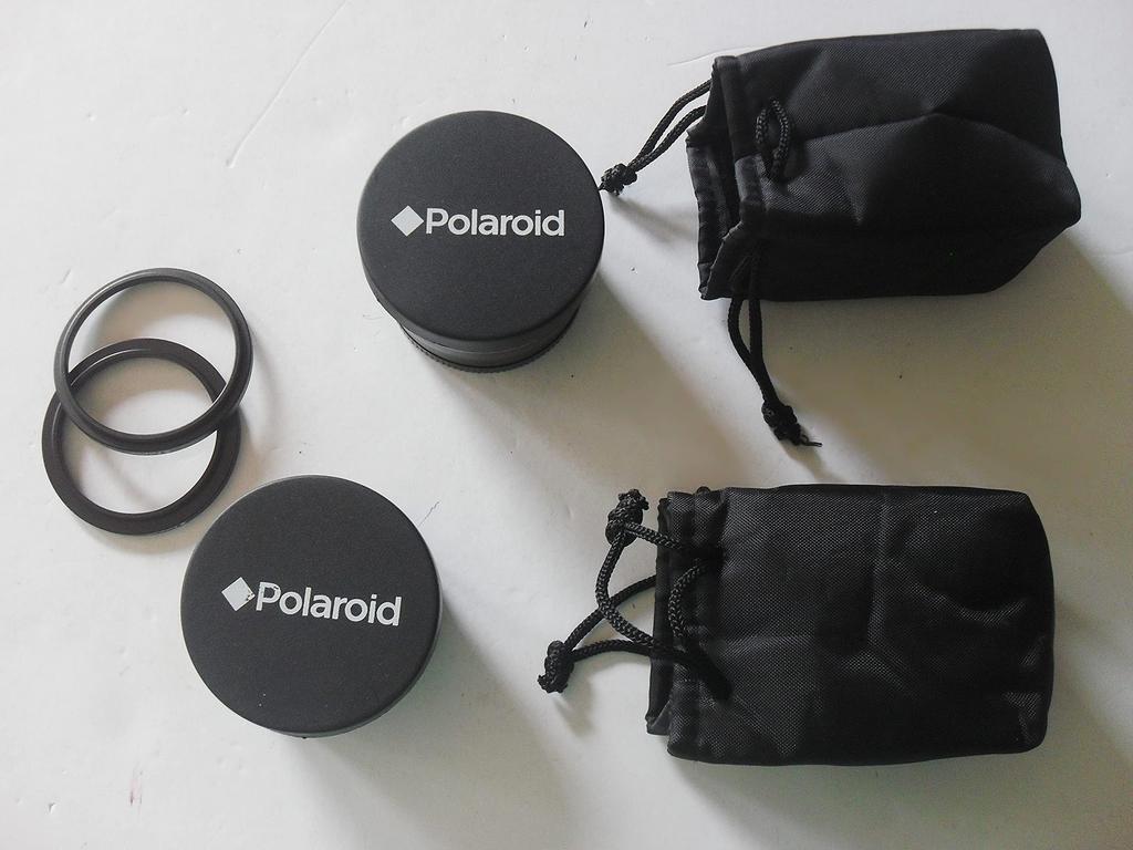 Polaroid Studio Series Lens Macro Studio Series Telephoto Lens Travel Set 52/55/58mm .43X Wide-Angle (with Ring) + 2.2X