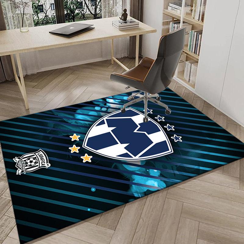 Monter-rey Football Crest Art Printed Area Rug for Office, Chair Rug, Decorative Carpet Floor Mat, Large Size Fan gifts Christmas gifts