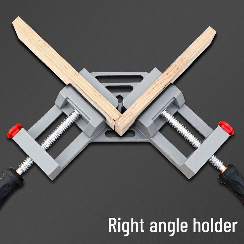 90° Right Angle Clamp: Woodworking, Welding, Lightweight Single Handle Clip for Jigs and Glue.