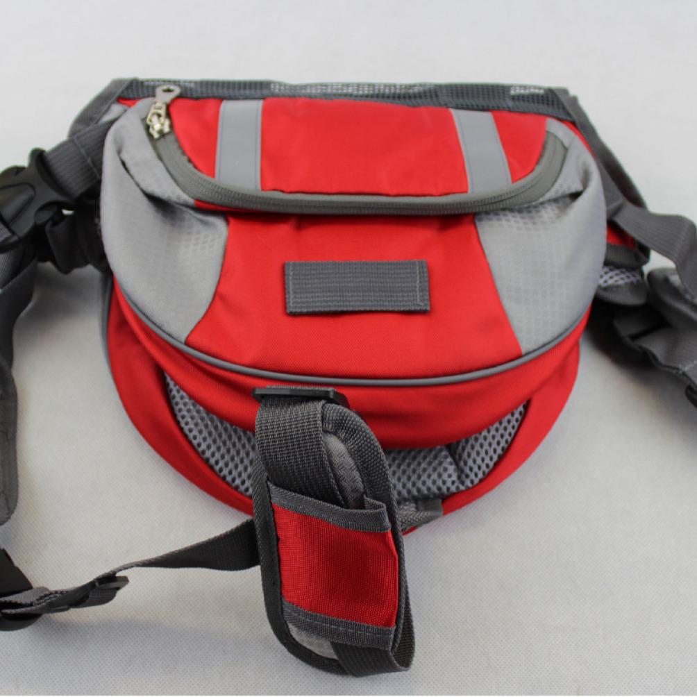 Portable Outdoor Dog Saddlebag for Medium To Large Dogs - Camel Backpack for Travel and Hiking with Golden Retrievers