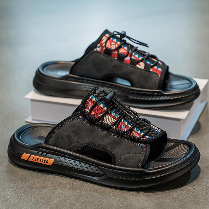 

Men s 2025 Breathable Non-slip Beach Slippers - Odor-resistant, Wear-resistant, Soft Sole Casual Outdoor Footwear Size 39