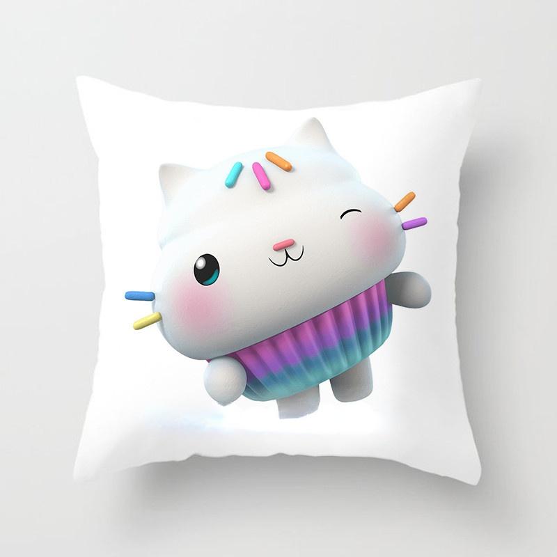 

Kids Gabbys Dollhouse Gabby Cats Pillowcase 40x40cm 45x45cm Decorative Pillows 60x60 24x24Inch