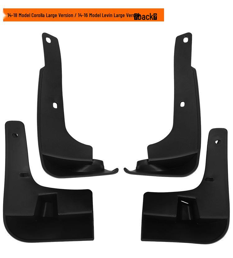 Leather Car Mud Flaps for 2014-2018 Corolla & 16 Levin - Large Version