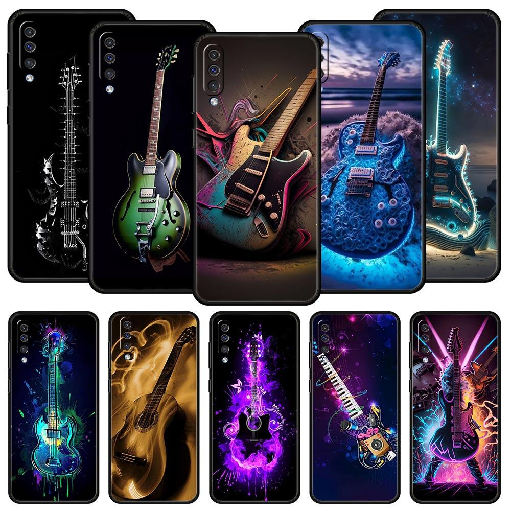Guitar Music Art Phone Case For Samsung Galaxy A56 A36 A26 A34 A17 A16 A06 A14 A12 A54 A72 A24 A22 A70 A20e A52 A50 A40 A32Cover