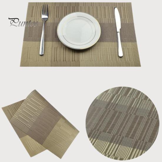 Mantel Individual Rectangular antideslizante, impermeable, resistente al  desgaste, tapete de mesa resistente al calor, posavasos, suministros de
