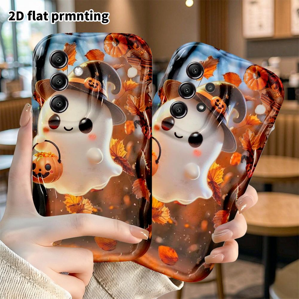 Phone case: 2D flat, suitable for Samsung Galaxy A34 A35 M05 M06 S20 S22 S21 FE Plus 5G protective case, autumn forest background, perfect Christmas a