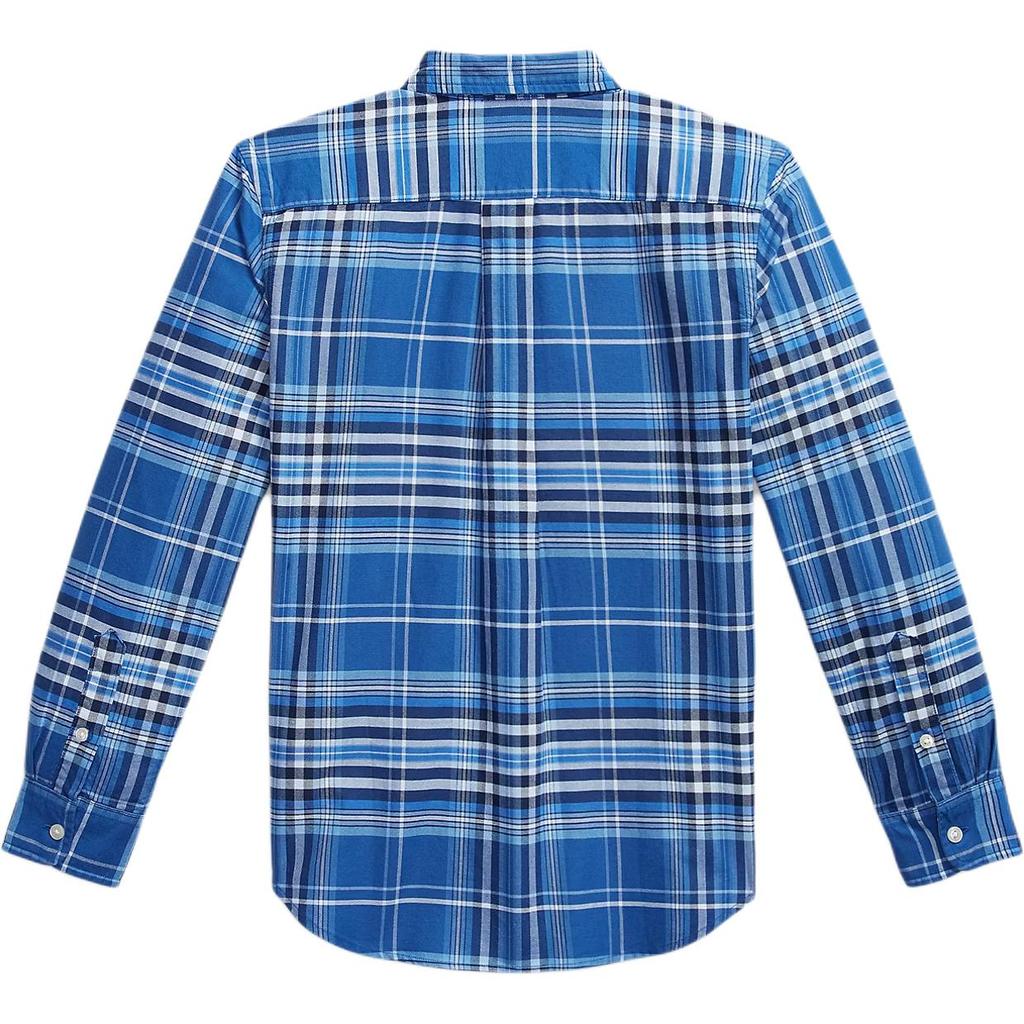 Polo Ralph Lauren Casual Shirt Plaid Cotton Oxford Button Down Long Sleeve Kids Tops 323A96284-001
